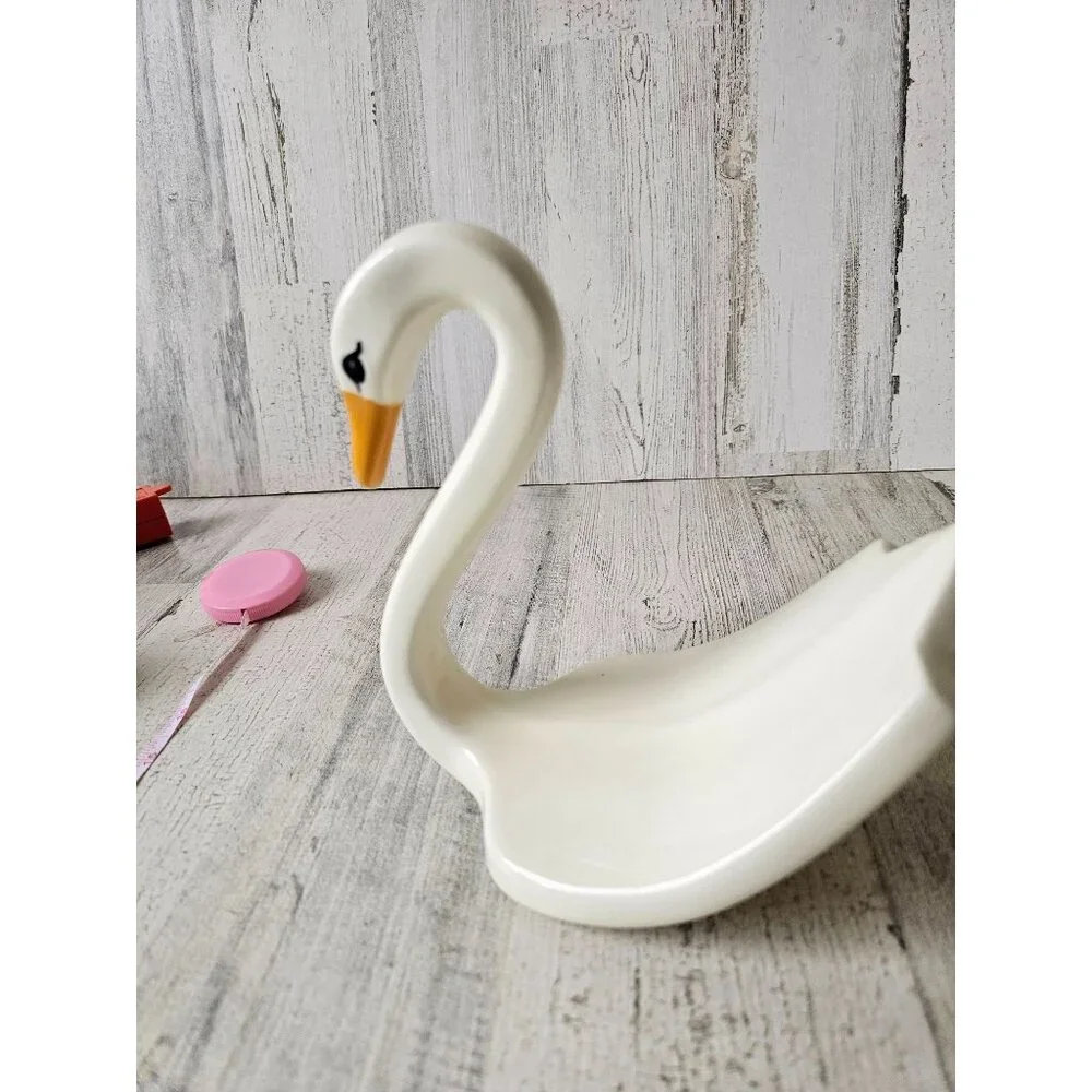 Vintage ceramic‎ JF 1988 swan duck unique decor